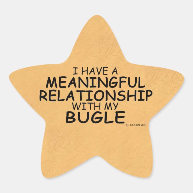 Étoile Relation significative Sticker Bugle Star (Devant)