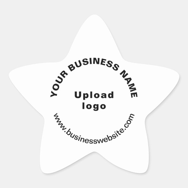 Étoile Site Web d'affaires sur Sticker en forme d'étoile  (Devant)
