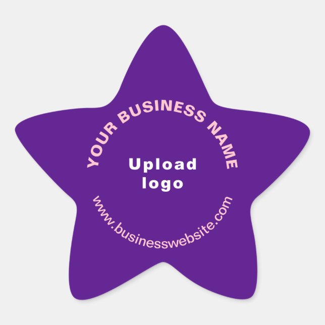 Étoile Site Web d'affaires sur Sticker en forme d'étoile  (Devant)