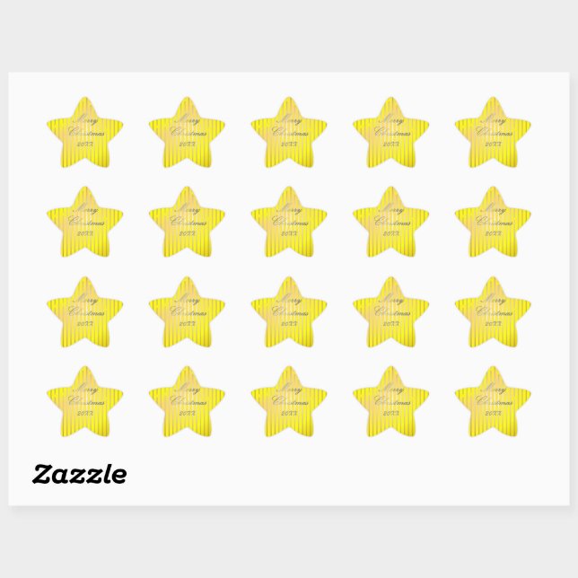 Étoile Soyez joyeux et brillant Sticker (Feuille)