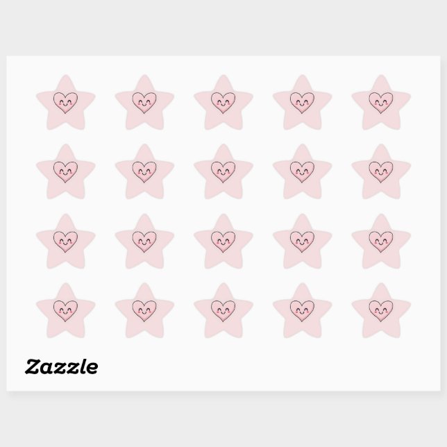 Étoile Sticker (Feuille)