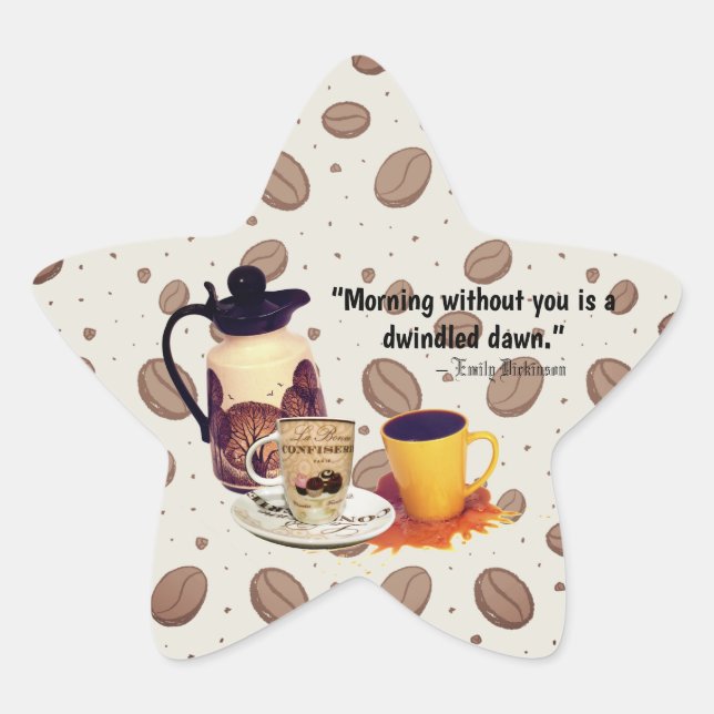 Étoile Sticker à café du matin (Devant)