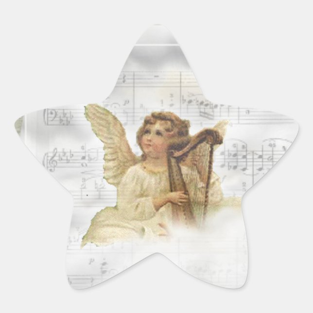 Étoile Sticker Ange Vintage (Devant)