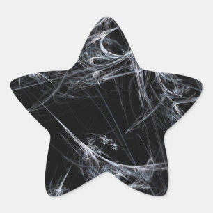 Étoile Sticker Arrière - plan Web Fractal Spider Star