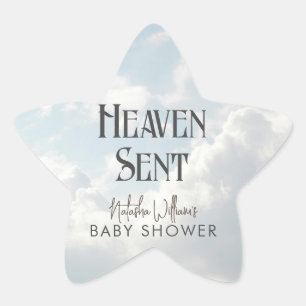 Étoile Sticker Baby shower Ciel bleu ciel