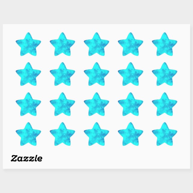 Étoile Sticker Blue Sky Star (Feuille)