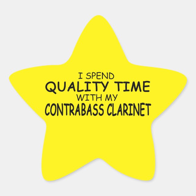 Étoile Sticker Clarinet Star pour la qualité du temps de  (Devant)