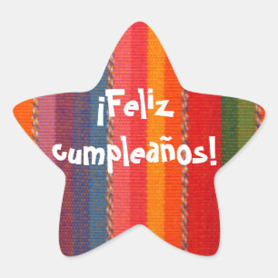 Étoile Sticker Feliz Cumpleanos