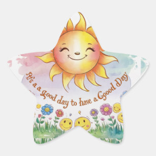 Étoile Sticker Floral cool - Botani tendance pour Carnets