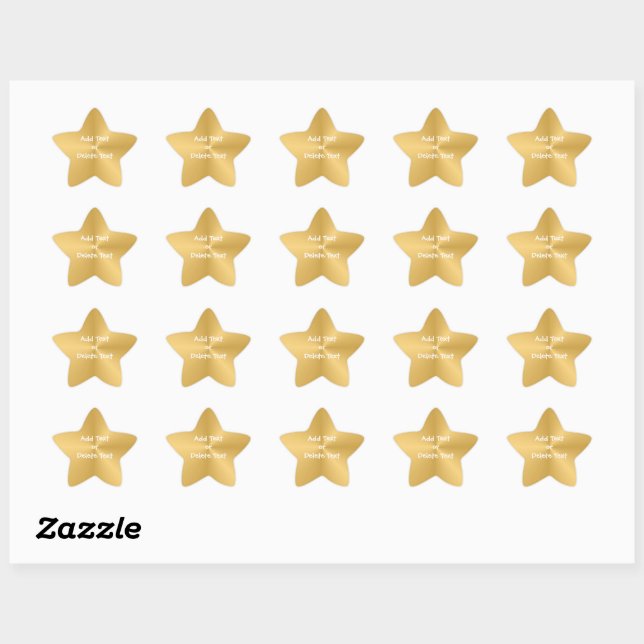Étoile Sticker Gold Star (Feuille)