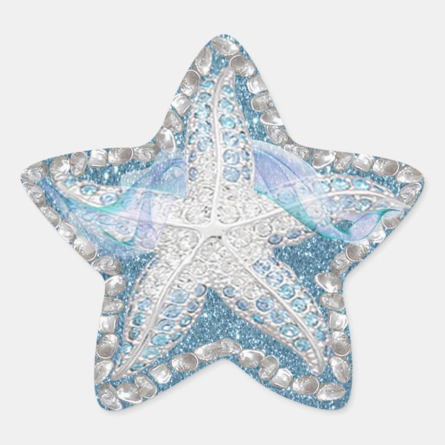 Étoile Sticker graphique Starfish Gem (Devant)
