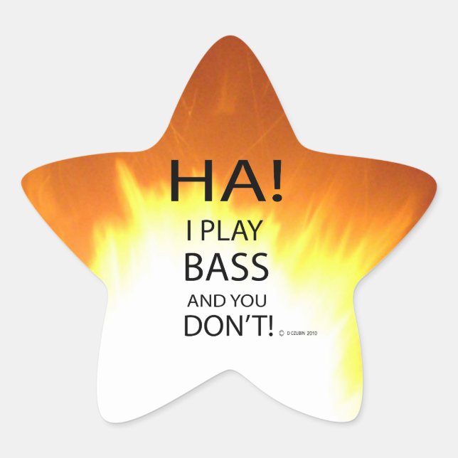 Étoile Sticker Ha Bass Star (Devant)