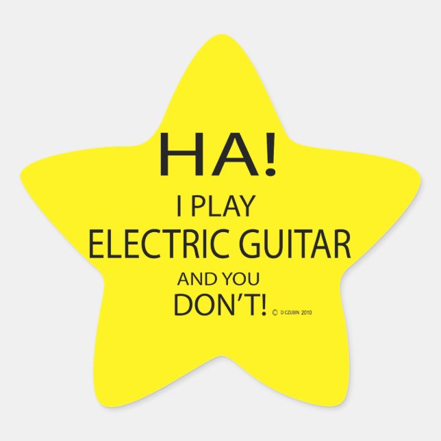 Étoile Sticker Ha Electric Guitare Star (Devant)