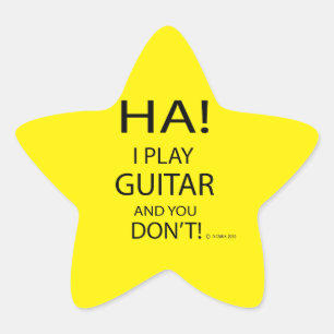 Étoile Sticker Ha Guitar Star