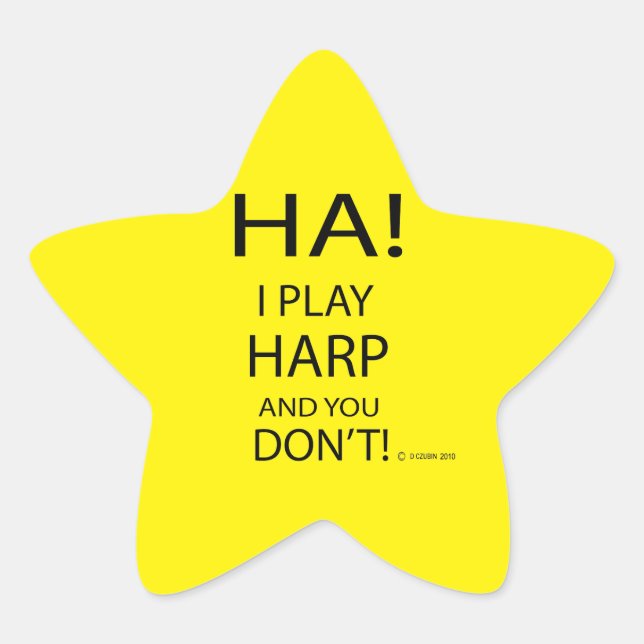 Étoile Sticker Ha Harp Star (Devant)