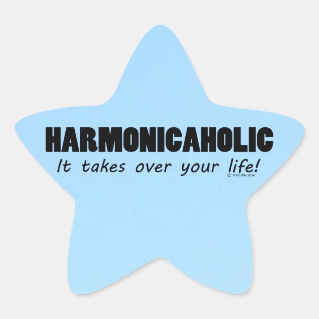 Étoile Sticker Harmonicaholic Life Star (Devant)