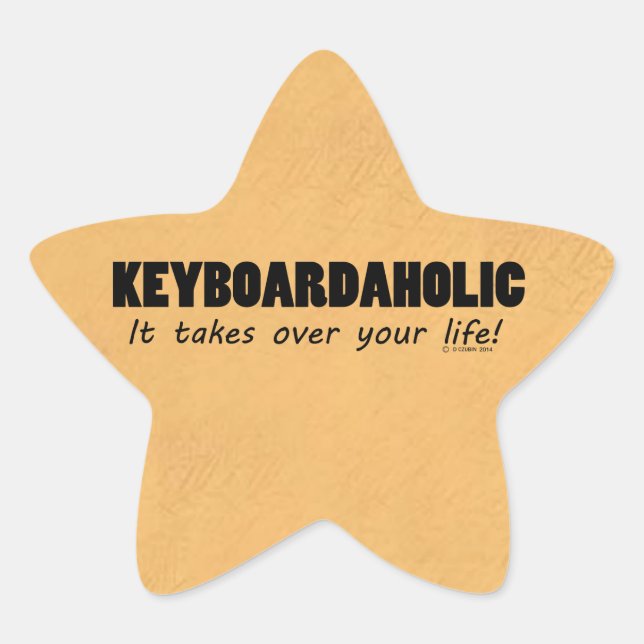 Étoile Sticker Keyboardaholic Life Star (Devant)