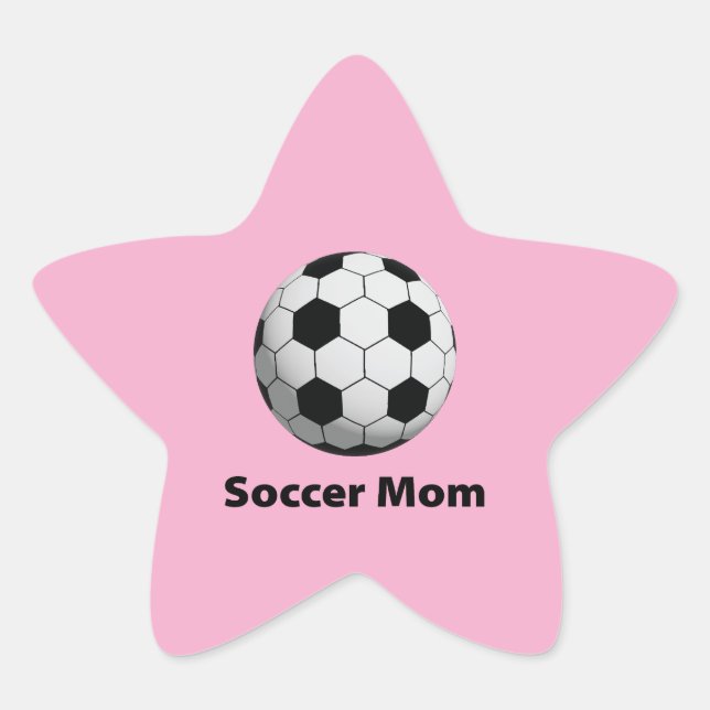 Étoile Sticker maman de football (Devant)