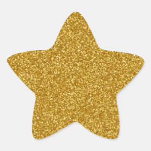 Étoile Sticker Parties scintillant Gold Faux