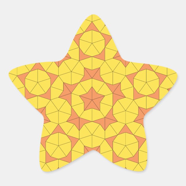 Étoile Sticker Penrose Sun Tile 1 (Devant)