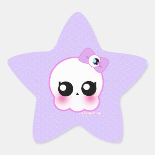 Étoile Sticker pour fille crâne