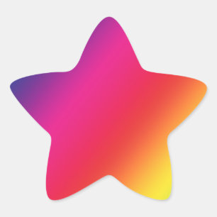 Étoile Sticker Rainbow Colours Star