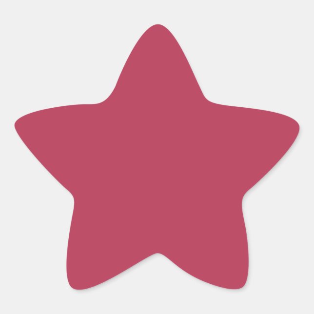 Étoile Sticker rose chaud couleur tendance (Devant)