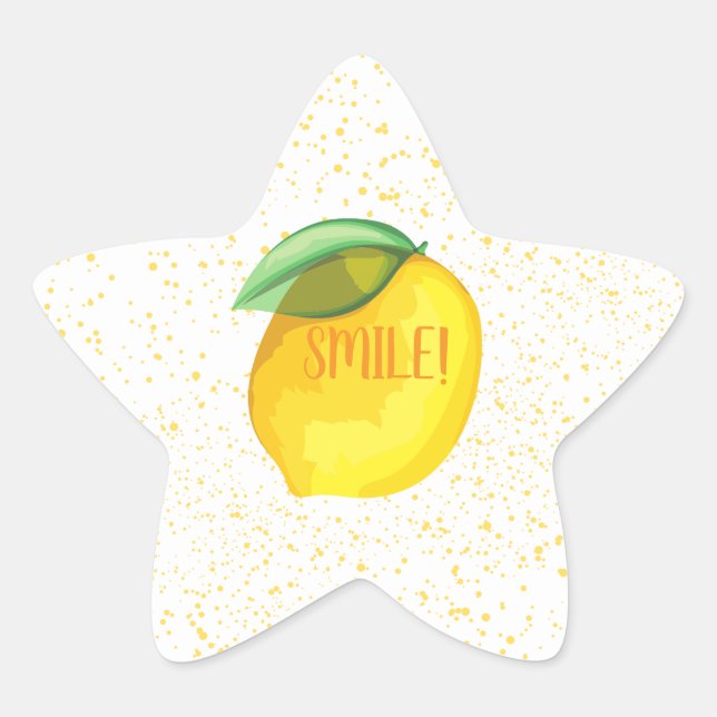 Étoile Sticker souriant (Devant)