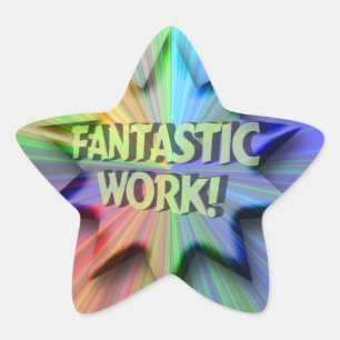 Étoile Sticker Star de travail fantastique