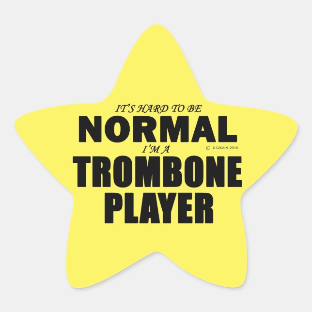 Étoile Sticker Star du lecteur Trombone normal (Devant)
