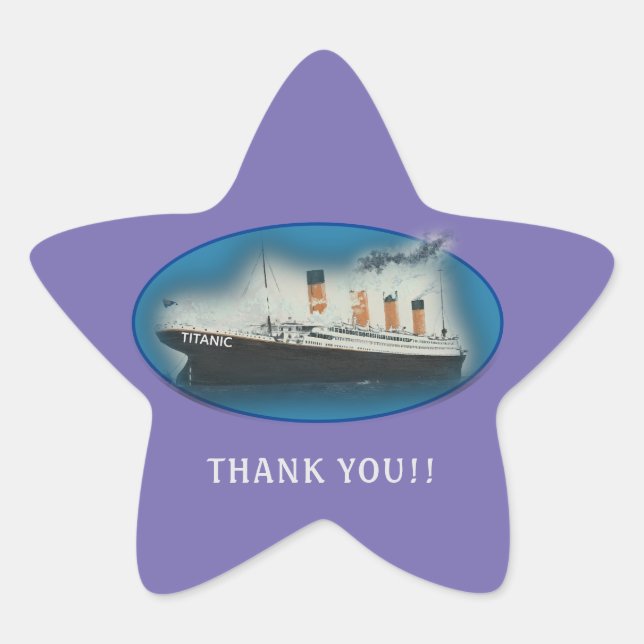 Étoile Sticker Star Favple Merci Titanic (Devant)