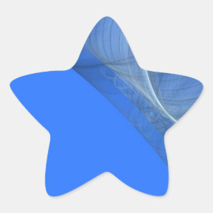Étoile Sticker turquoise Arrière - plan fractal