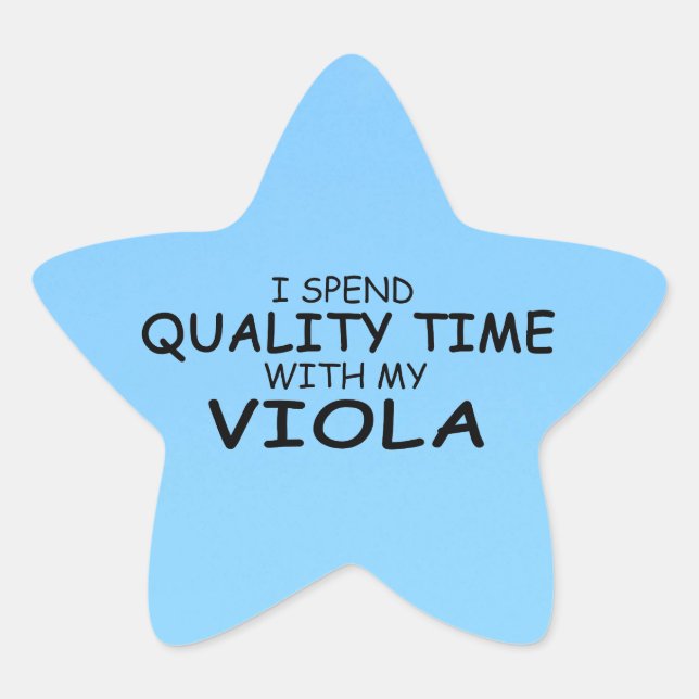 Étoile Sticker Viola Star pour le temps de qualité (Devant)
