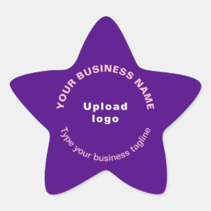 Étoile Tagline d'entreprise sur Sticker en forme d'étoile