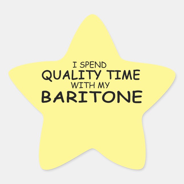 Étoile Temps de qualité Sticker Baritone Star (Devant)