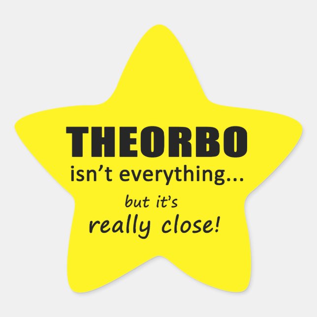 Étoile Theorbo n'est pas tout Star Sticker (Devant)