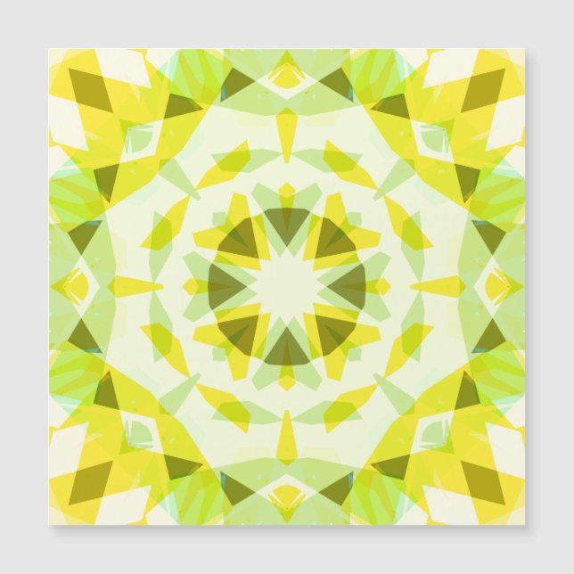 Étoile verte jaune vif Dopamine Décor Magnet (Devant)