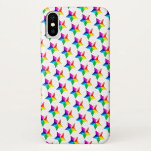 étoiles arc-en-ciel sur Coque blanc-coque iphone M