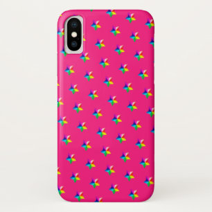 étoiles arc-en-ciel sur Coque rose-coque iphone Ma