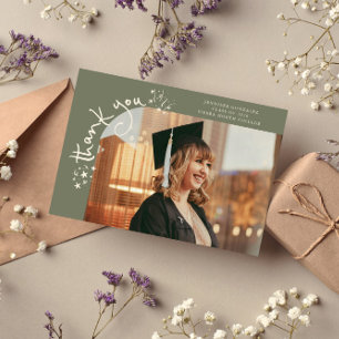 Étoiles Bizarres Carte de Photo de Remerciement Ve