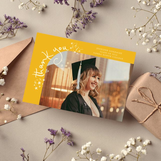 Étoiles Bizarres Carte de Remerciement Photo Dégra (Créateur téléchargé)