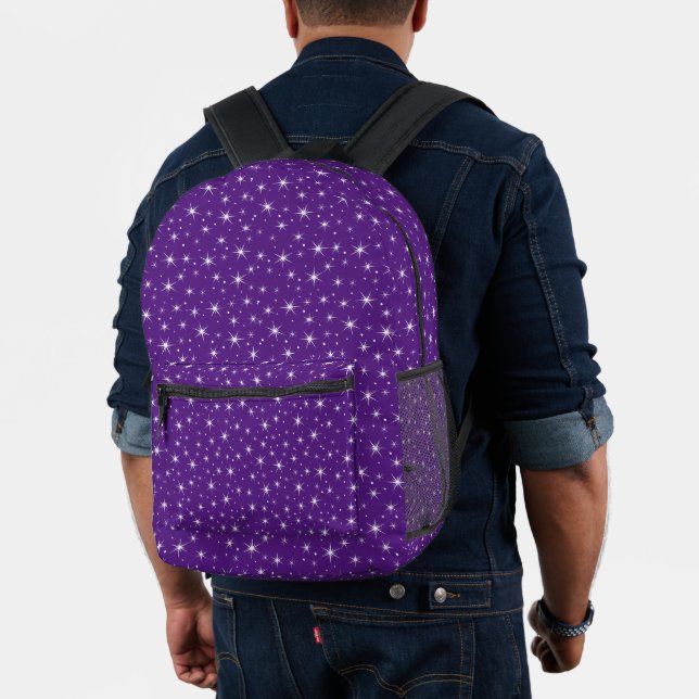 Étoiles blanches sur un sac à dos imprimé Arrière  (Insitu (Modèle))