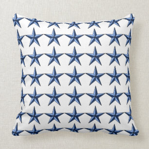 Étoiles bleues patriotiques sur Coussin d'accentu