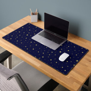 étoiles brillantes dorées sur arrière - plan bleu