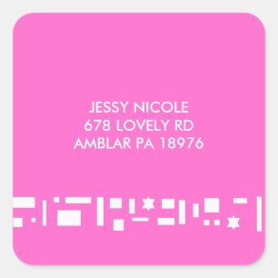 Étoiles & Carrés RÉPONDRE RETOUR ADDRES étiquettes