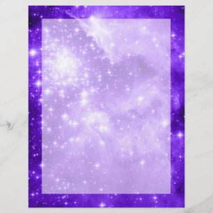 Étoiles célestes violettes pourpres
