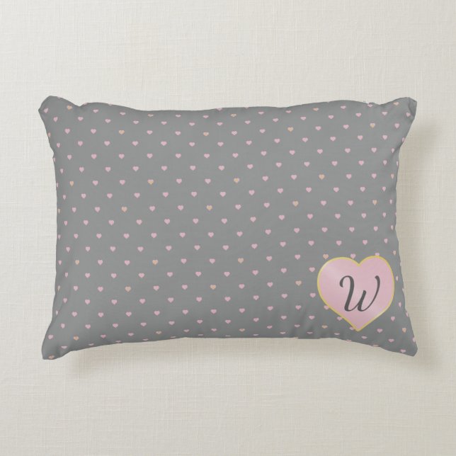 Étoiles dans les coeurs sur le Coussin d'accentuat (Devant)