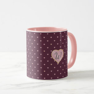 Étoiles dans les coeurs sur Port Mug