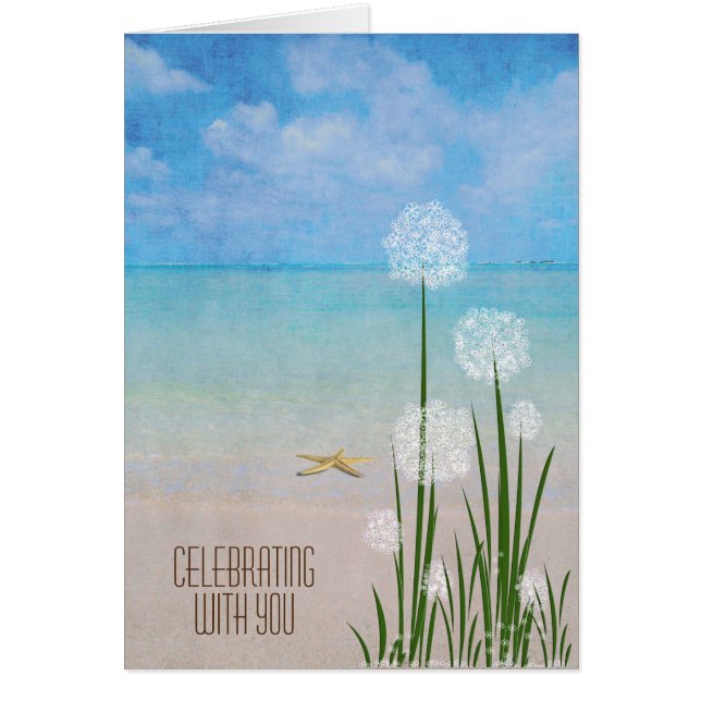 étoiles de mer et fleurs de plage (Devant)
