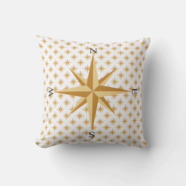 Étoiles d'or nautique avec Coussin de direction de (Recto)